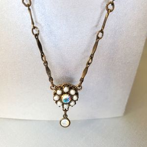 Kenny Ma Necklace Pearl & Crystal